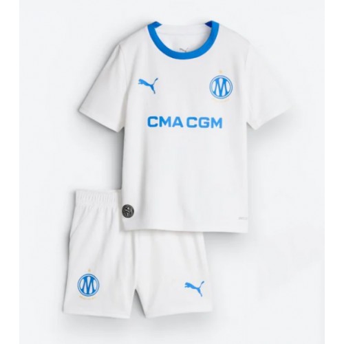 Stroje piłkarskie Olympique de Marseille Koszulka Podstawowej dla dzieci 2026-27 Krótki Rękaw (+ szorty)